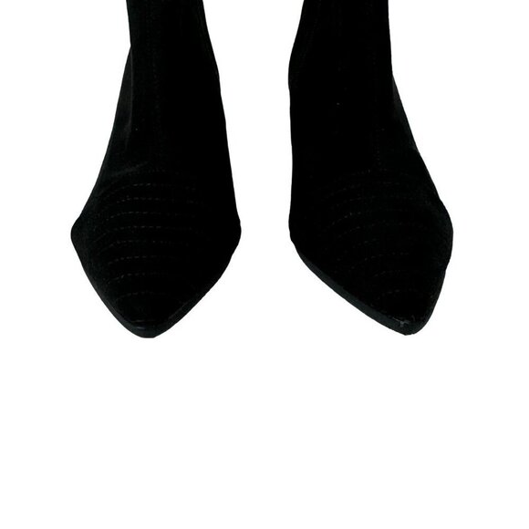 Adrianna Papell NEW Helene Micro Suede Black Ankle Bootie Pump Heels 7M & 7.5M - Picture 5 of 13